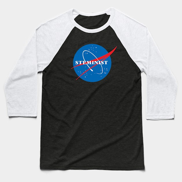 STEMinist Baseball T-Shirt by MadEDesigns